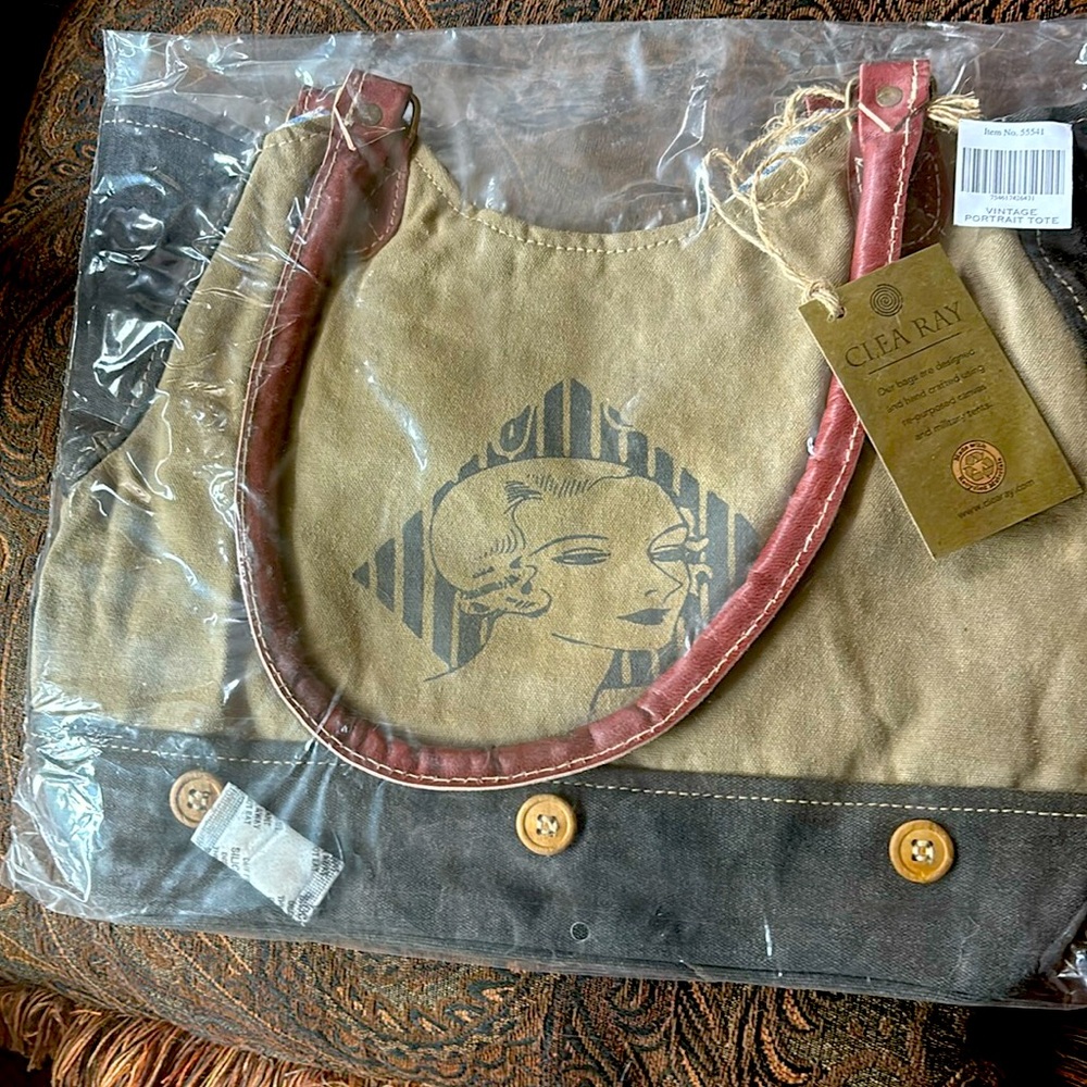 Vintage portrait tote